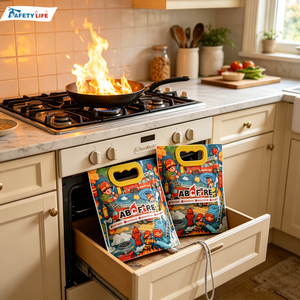 Kit de sécurité incendie domestique avec bâton télescopique et sachet <span class=keywords><strong>extincteur</strong></span>, sac d'urgence <span class=keywords><strong>pour</strong></span> <span class=keywords><strong>appartement</strong></span> et dortoir - Product Image 6