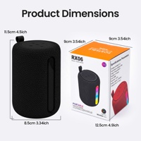Altavoz Inalámbrico RGB de 5W y 1200mA, el Más Vendido de Fábrica, Altavoz Portátil TWS para Exteriores, Ideal para Salas de Juego, Escritorios y Senderismo