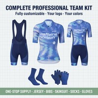 Maillot de cyclisme personnalisé pour équipe, tissu italien, kit professionnel, faible MOQ 10 pièces, conception 3D gratuite, approvisionnement en gros, certifié OEKO-TEX