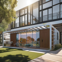 Maison préfabriquée extensible de conception adaptée pour usage résidentiel, maison modulaire pliable avec système électrique complet
