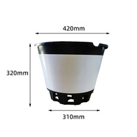 Pot Tanam Blueberry PP Grosir Desain Pedesaan Rustic Tahan Lama Ramah Lingkungan Ringan Biodegradable 25-35L