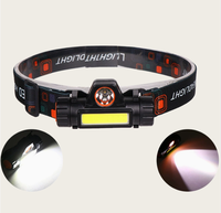 Lampe frontale LED COB amovible pour extérieur, étanche, réglable, rechargeable, avec aimant
