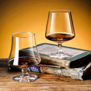 Classic PP Brand Whiskey Wine Glass-with Handle Short Stem Wide Bowl Crystal Clear for Hotel <b>Bar</b> & Home Use - Product Image 3