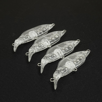 Non peint naufrage vairon 45mm 3.3g japon conception ruisseau pêche leurre corps Jerkbait Wobblers truite perche basse Isca appât artificiel