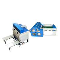 Machine de remplissage de coussins semi-automatique haute efficacité Aitong, machine à rembourrer les jouets en fibres de coton, multi-tension