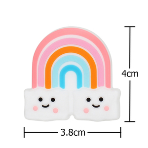Los niños de silicona pequeño arco iris bebé <span class=keywords><strong>animales</strong></span> masticables juguetes mordedor bpa libre - Product Image 6