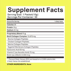 % Kolajen peptid tozu saf hidrolize glutensiz Keto ve <span class=keywords><strong>Paleo</strong></span> dostu çim aromalı olmayan gdo beslenen - Product Image 3