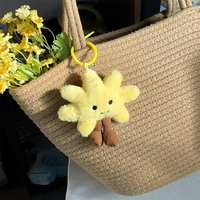 Nouveaux produits personnalisés en gros, très demandés : Mini jouet en peluche mignon en forme de tournesol, pendentif décoratif pour sac à dos