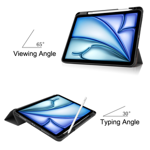 Étui Folio Tri-Pliant Fin <span class=keywords><strong>pour</strong></span> iPad Air 11 avec Porte-Stylet, Housse de Protection Intelligente en Cuir PU avec Support <span class=keywords><strong>pour</strong></span> Tablette iPad Air 11 Pouces - Product Image 4