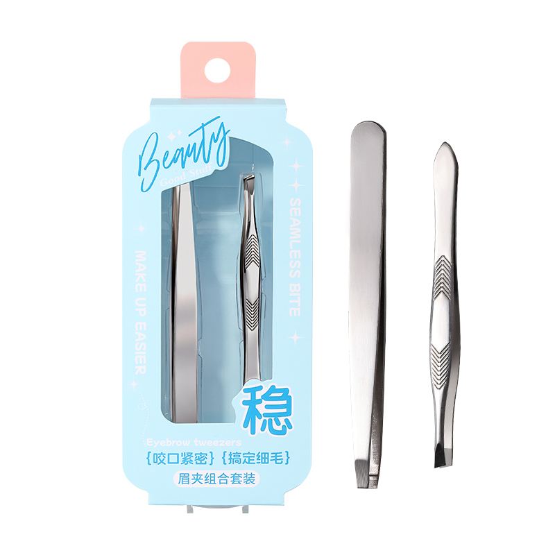 LMLTOP Stainless Steel Flat Slanted Eyebrow