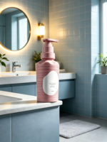 Nouvelle Bouteille Vide de Luxe en PEHD 450 ml pour Shampoing, Gel Douche, Lait Corporel, Après-Shampoing avec Pompe en PP – Modèle 2026