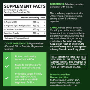 Cápsulas de L-Arginina OEM/ODM, Óxido Nítrico, L-Citrulina, Aminoácido, 60 Cápsulas, Suplemento Dietético - Product Image 5