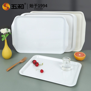Wuhe A5 Melamine Serving <b>Tray</b> <b>Large</b> Square Food Grade Unbreakable For Catering Fast Food Restaurant Tea Service - Product Image 3