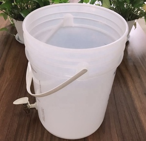 Cubo de fermentación redondo de 5,3 galones con tapa, fermentador de vino casero de calidad alimentaria para cerveza, hidromiel, sidra, bebida fermentada - Product Image 2