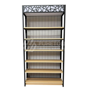 Новейший, бесплатный дизайн, односторонняя металлическая стойка для вина, стойка для супермаркетов для розничных продавцов, эксклюзивное бесплатное предложение - Product Image 2