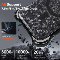 Aikusu Etui de téléphone magnétique en diamant personnalisé Anti-jaune transparent Etuis de téléphone portable en Tpu pour Iphone 16 15 14 13 Pro Max