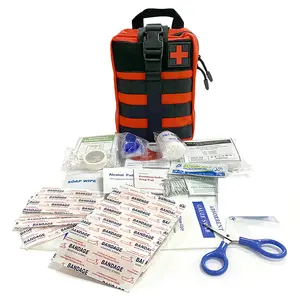 Suppliers convenient portable waterproof oxford cloth ifak first aid bags and first-aid kit with whole medical tools for outdoor