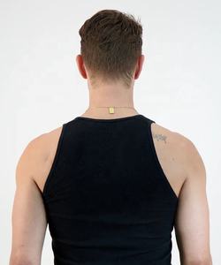 <span class=keywords><strong>Collier</strong></span> rectangulaire personnalisé en acier inoxydable, chaîne pour hommes, avec pendentif, personnage gravé, étiquette en acier inoxydable, bijou masculin, souvenirs personnalisables - Product Image 6