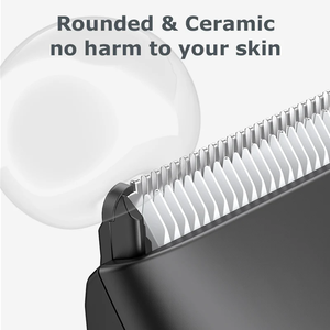 Trimmer Original - Trimmer per <span class=keywords><strong>peli</strong></span> del corpo da uomo, rasoio elettrico per <span class=keywords><strong>peli</strong></span> pubici/<span class=keywords><strong>petto</strong></span>/gambe/bikini, impermeabile, ricaricabile, nero - Product Image 3