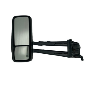 Chrome <b>Door</b> <b>Mirror</b> Power Heated with Arm for 14-19 Kenworth T680 T880 - Product Image 3