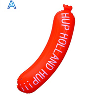 Modèle de hot-dog de saucisse gonflable en vinyle PVC réaliste pour modèle de nourriture gonflable