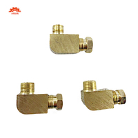 Sambungan Pipa Tipe PL-M4-M5-M6-M8-M10 4mm 6mm 8mm, Ferrule Kompresi Pipa, Adaptor Siku, Konektor Sudut Kanan