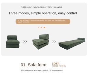 Sofá de compresión al vacío sin marco, reclinable plegable multifuncional, tela de polímero moderna resistente al desgaste, conveniente para la sala de estar - Product Image 6