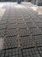 Black Basalt Paving Stone square Cobble Net Paving Pad Granite Patio Lane Moulds for Paving Stones