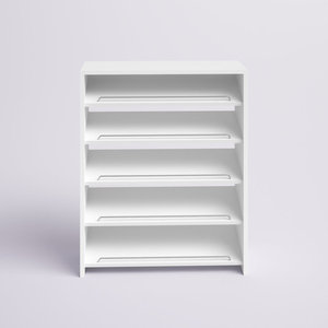 2024 Glory Blockbuster Artículo Diseño inclinado de 5 pisos Estilo abierto Trae barras de <span class=keywords><strong>seguridad</strong></span> Ahorre espacio Muebles Zapatero montado en la pared - Product Image 5