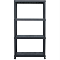 Support d'étagère en plastique léger réglable Maxload 70kg entrepôt maison stockage facilement assembler rayonnage étagères étagères étagères