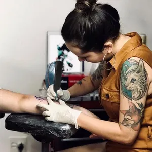 Chuyên nghiệp Tattoo Kit maquina de sexy phụ nữ cơ thể nghệ thuật hoạt hình lông mày hình xăm thiết kế loại bỏ hình xăm Bút máy