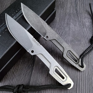 Couteau de camping multifonctionnel DIY en acier D2, couteau de survie et de chasse à manche intégral pour l'extérieur, OEM - Product Image 2