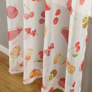 Finito di Frutta Stampa Biancheria Tenda Tulle Per Soggiorno camera Da Letto Per Bambini In Camera Screening Finestra della cucina Tenda Pura - Product Image 4