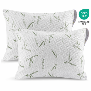 Funda de <span class=keywords><strong>almohada</strong></span> personalizada de 5 estrellas para Hotel, Protector de <span class=keywords><strong>almohada</strong></span> de fibra de bambú resistente al agua, antiácaros - Product Image 1