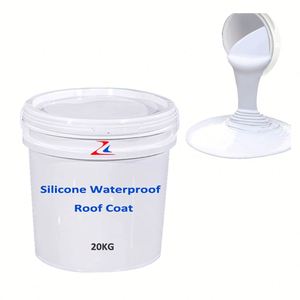 Silicone <b>Rubber</b> Waterproof Roof Coating Waterproof Roof <b>Paint</b> High Quality <b>Liquid</b> <b>Rubber</b> Roof Coating - Product Image 1