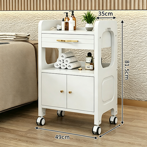 Chariot de Salon Moderne en Métal, Chariot de Coiffure Roulant, Meuble de Rangement pour Maquillage, Mobilier de Studio de Beauté - Product Image 6