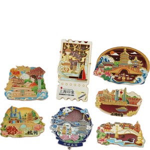 Cadeaux créatifs culturels personnalisés, aimants pour réfrigérateur pour les attractions touristiques de la ville, taille 75, cadeaux d'affaires - Product Image 4