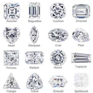 Commercio all'ingrosso D colore VVS1 largo taglio principessa Moissanite gemma bianco per la creazione di gioielli con certificato GRA - Product Image 2