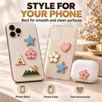 Decorazione Personalizzata per Cover Smartphone, Emblema Decorativo, Regali, Accessori, Spille in Metallo Smaltato con Logo Personalizzato, Adesivi per Telefono, Badge Adesivi