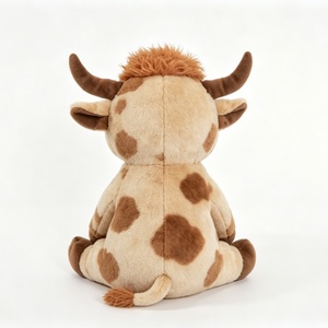 Mochila de Peluche Personalizada de Vaca <span class=keywords><strong>Highland</strong></span> con Diseño de Manchas Marrones, Rellena de Algodón PP, Tamaño de 51cm-99cm - Product Image 6