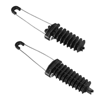 Serre-câble isolé Skocheng DCR-1/2 - Nylon PA66, acier galvanisé, 1kV, installation de câbles à faible tension, câble à fibres optiques ADSS