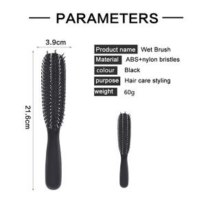 Masajeador de logotipo privado, cerdas de aguja de nailon, limpieza del cuero cabelludo, cepillo para peinar el cabello - Product Image 3