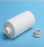 Bouteille d'emballage cosmétique en HDPE personnalisée de 750 ml avec bouchon à clapet et impression sérigraphique pour shampoing et après-shampoing