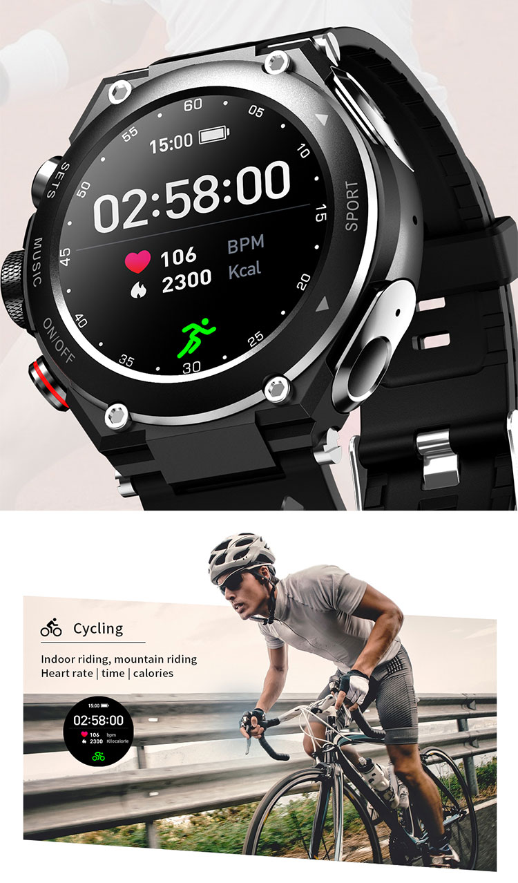 Reloj inteligente smart watch ear buds smartwatch T92 smart watch wireless tws earphone earbuds headset Wearable