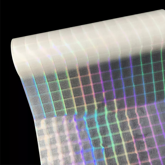 Custom Laminating Film Roll 125mic Cold Lamination Film Holographic Transparent