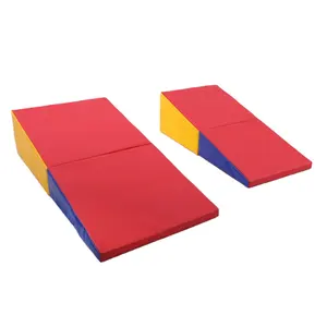 Pliable Gymnastique Tumbling Inclinaison Mousse Triangle Tapis Wedge Rampe Forme Tapis D'atterrissage Fitness Intérieur