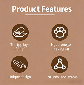 Cat Trees Corrugated <b>Paper</b> Scratcher Geometric <b>Pattern</b> Durable Safe 1 Level 51x21x14.5 Cm Cat Supplies - Product Image 5