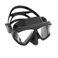 Masque de plongée panoramique 180° avec options de film anti-buée, masques de plongée en silicone liquide, équipement de plongée sous-marine pour la plongée avec tuba