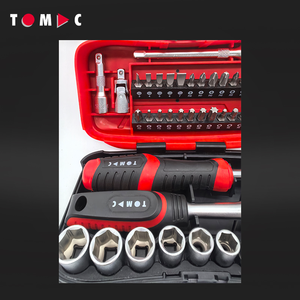 Tomac 39pcs螺丝刀和钻头插座通用工具棘轮插座专业维修手工具套装盒 - Product Image 3