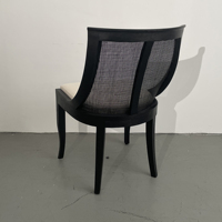 Ensemble de table à manger en chêne massif de style farmhouse, design français, avec 4/6 chaises à dossier haut, pour salon, bar à domicile, appartement, entrepôt, salle de sport